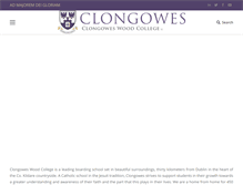 Tablet Screenshot of clongowes.net